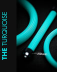 The Turquoise Braided Cable Sleeve showcasing vibrant MDPC-X sleeving from Germany.