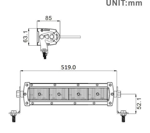 20 INCH S2 SERIES LED LIGHT BAR - MIL-SPEC DESIGNS