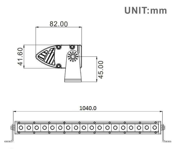 41 Inch Rigid Light Bar LED Light Bar - 41 Inch Slim Series