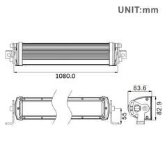 42.5 INCH D1 SERIES LED LIGHT BAR - MIL-SPEC DESIGNS