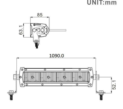 43 INCH S2 SERIES LED LIGHT BAR - MIL-SPEC DESIGNS