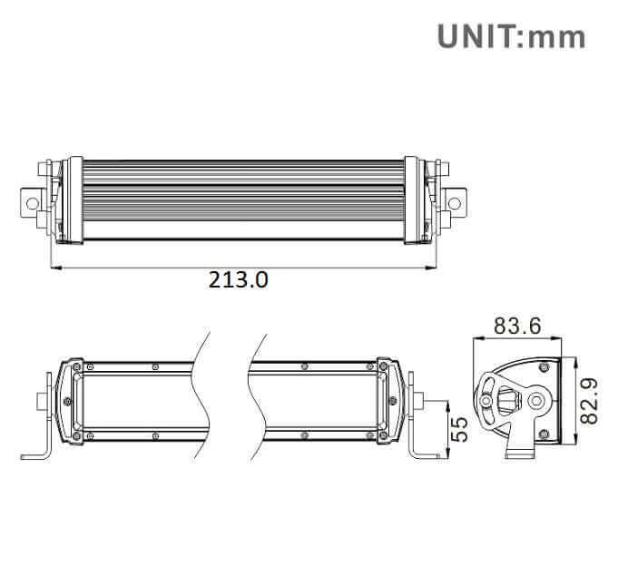 8.5 INCH D1 SERIES LED LIGHT BAR - MIL-SPEC DESIGNS