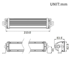 8.5 INCH D1 SERIES LED LIGHT BAR - MIL-SPEC DESIGNS